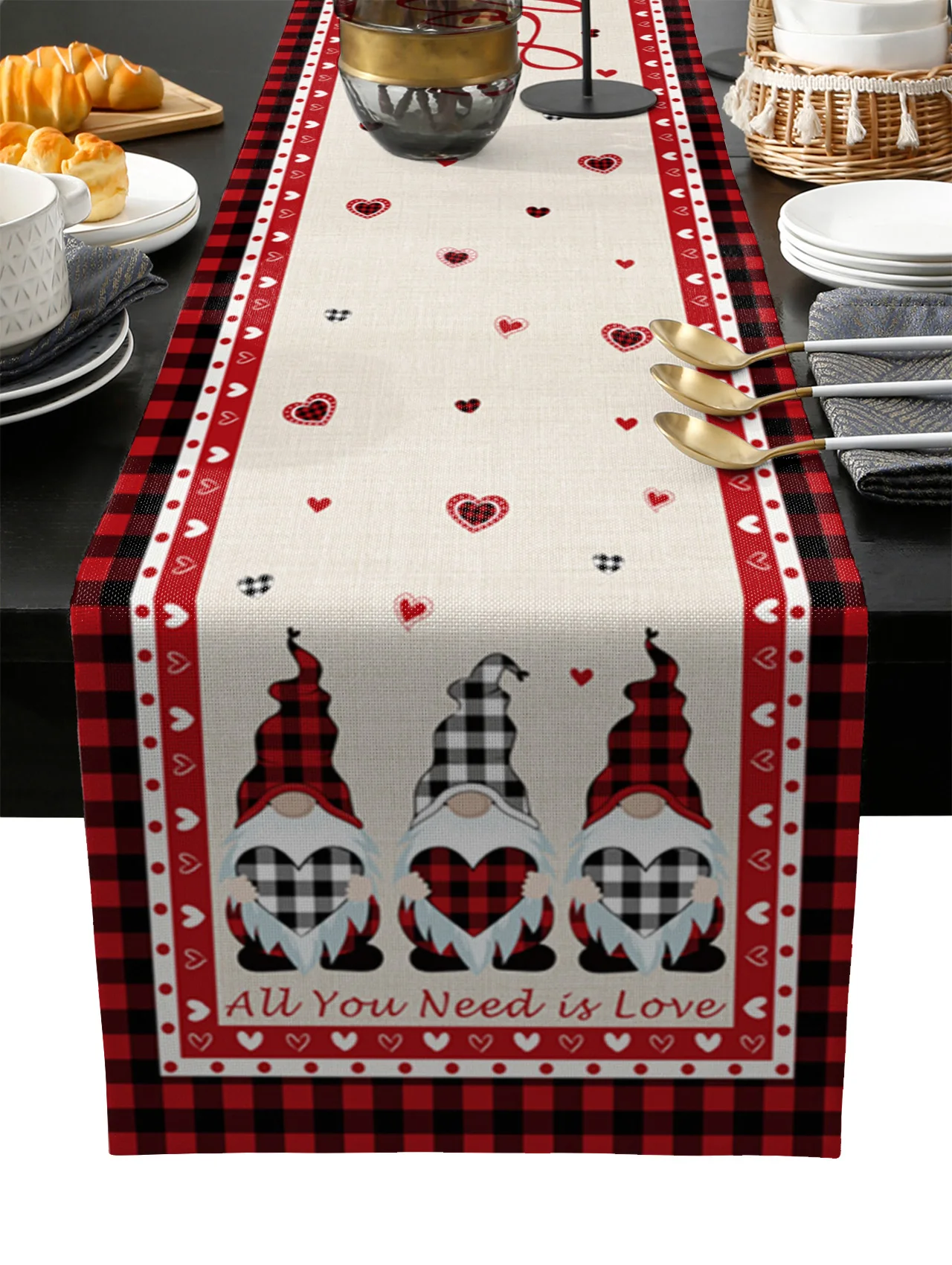 Valentine Heart Gnome Table Runner Wedding Festival Table Decoration Home Decor Kitchen Table Runners Placemats
Valentine Heart Gnome Table Runner Wedding Festival Table Decoration Home Decor Kitchen Table Runners Placemats