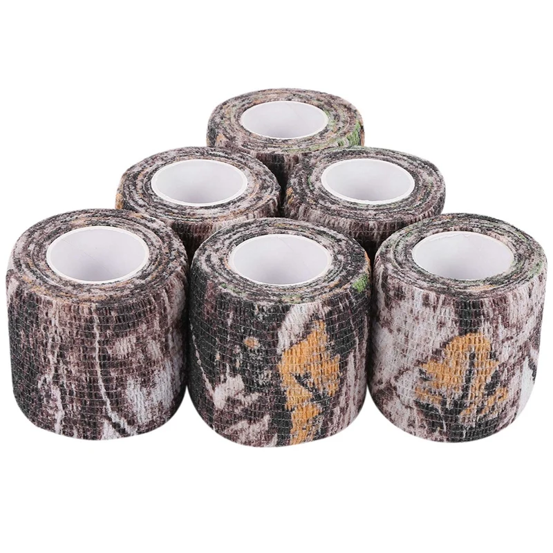 Hot 6 Roll Camouflage Tape Cling Scope Wrap Camo Stretch Bandage Self-Adhesive Tape For Camping Hunting Bike Telescope 
Hot 6 Roll Camouflage Tape Cling Scope Wrap Camo Stretch Bandage Self-Adhesive Tape For Camping Hunting Bike Telescope
