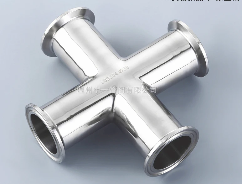 Free shipping 2'' 51mm Sanitary Tri Clamp Cross, Stainless Steel 304 
Free shipping 2'' 51mm Sanitary Tri Clamp Cross, Stainless Steel 304