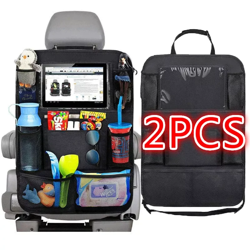 2pcs Car Seat Back Organizer 9 Storage Pockets with Touch Screen Tablet Holder Protector for Kids Children Car Accessories
2pcs Car Seat Back Organizer 9 Storage Pockets with Touch Screen Tablet Holder Protector for Kids Children Car Accessories