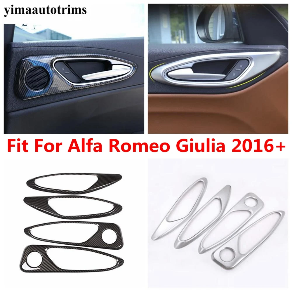 Inner Door Handle Bowl Decoration Cover Trim Carbon Fiber / Matte Interior Accessories Fit For Alfa Romeo Giulia 2016 - 2020
Inner Door Handle Bowl Decoration Cover Trim Carbon Fiber / Matte Interior Accessories Fit For Alfa Romeo Giulia 2016 - 2020