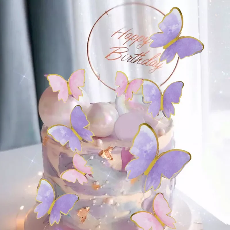 1Set Happy Birthday Cake Toppers Cake Decoration Handmade Butterfly Cupcake Topper For Wedding Birthday Party Baby Shower Baking
1Set Happy Birthday Cake Toppers Cake Decoration Handmade Butterfly Cupcake Topper For Wedding Birthday Party Baby Shower Baking
