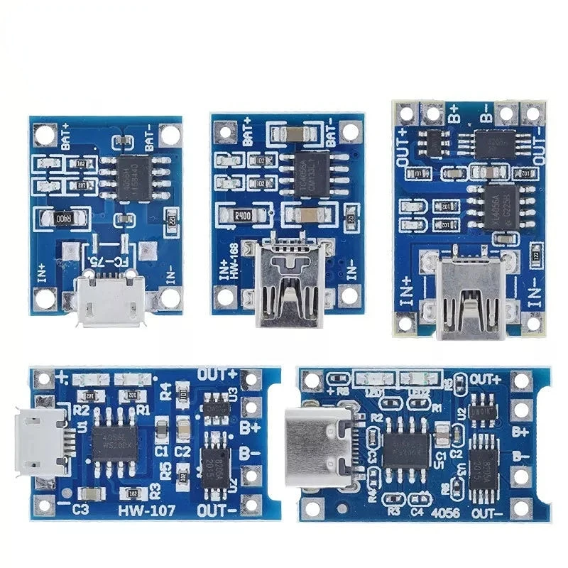 TP4056 +Protection Dual Functions 5V 1A Micro USB 18650 Lithium Battery Charging Board Charger Module
TP4056 +Protection Dual Functions 5V 1A Micro USB 18650 Lithium Battery Charging Board Charger Module