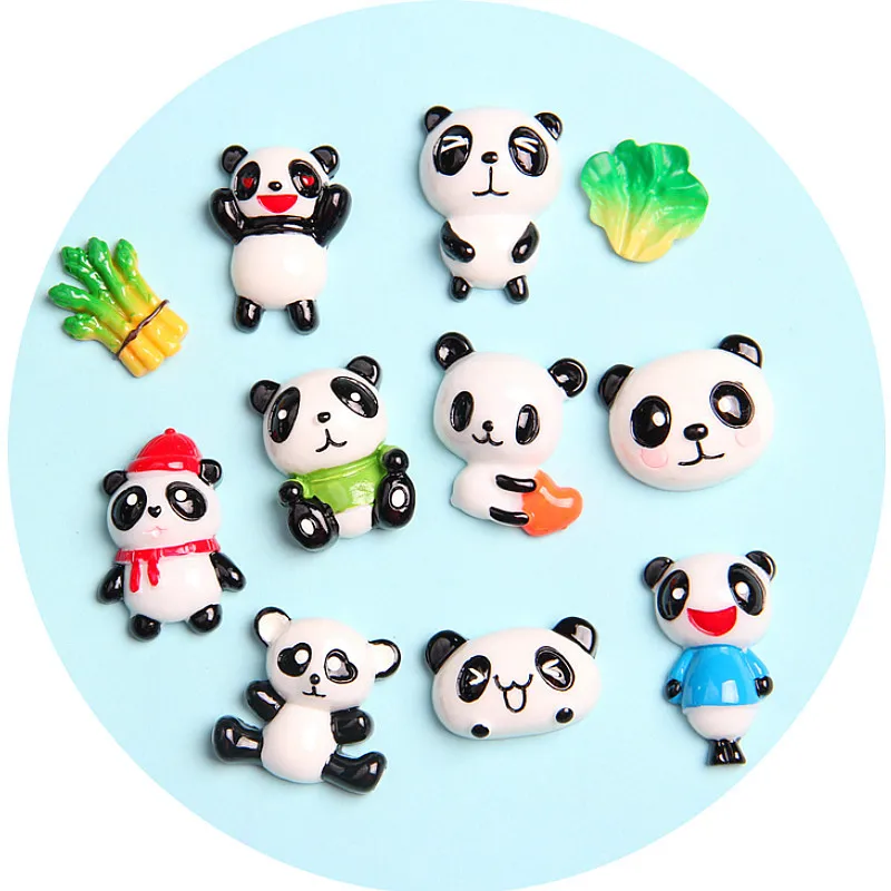 10Pcs Kawaii Panda Flat back Resin Cabochon Cartoon Animal DIY Phone Decor Flatback Cabochons Embellishments Hair Bows Center
10Pcs Kawaii Panda Flat back Resin Cabochon Cartoon Animal DIY Phone Decor Flatback Cabochons Embellishments Hair Bows Center