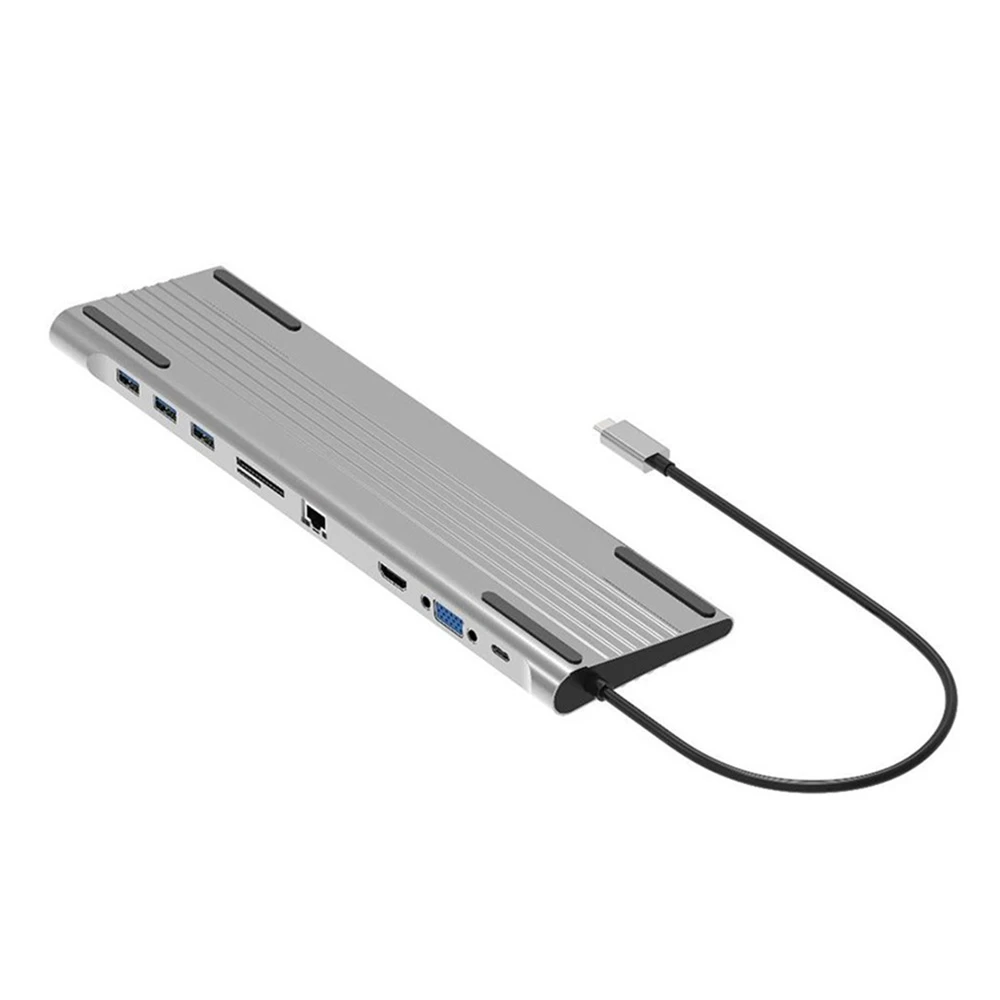 USB C Hub Adapter 10-In-1 USB C Hub 4K HDMI 3 USB 3.0 Ports 60W PD Charging Docking Station SD TF Slots for Laptop
USB C Hub Adapter 10-In-1 USB C Hub 4K HDMI 3 USB 3.0 Ports 60W PD Charging Docking Station SD TF Slots for Laptop