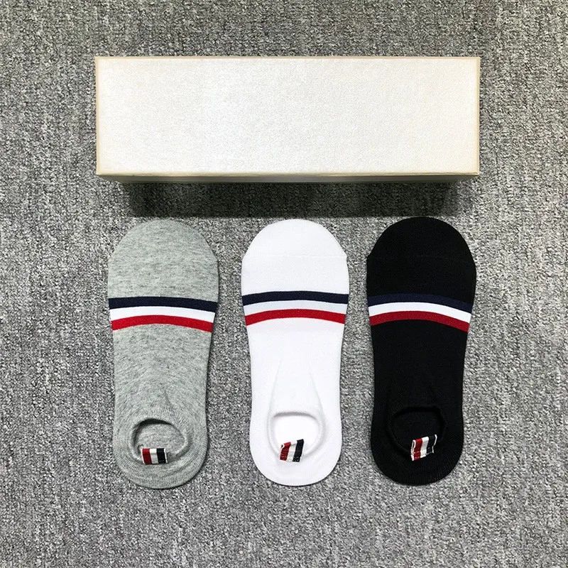 TB THOM Low Cut Men Socks RWB Breathable Cotton Sports Socks Fashion Korean Design Summer Fashion Women Boat Socks
TB THOM Low Cut Men Socks RWB Breathable Cotton Sports Socks Fashion Korean Design Summer Fashion Women Boat Socks