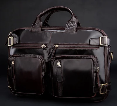 quality Free Shipping Vintage Leather Men's Briefcase Trendy Shoulder Messenger Bag High
quality Free Shipping Vintage Leather Men's Briefcase Trendy Shoulder Messenger Bag High