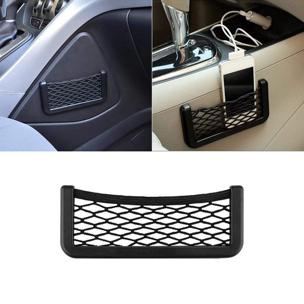 1PC Universal Car Back Rear Mesh Organizer Storage Bag Auto Paste Net Pocket Sticky Mobile Phone Holder Net Car Accessories
1PC Universal Car Back Rear Mesh Organizer Storage Bag Auto Paste Net Pocket Sticky Mobile Phone Holder Net Car Accessories
