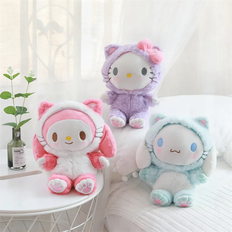 Sanrios MyMelody Cinnamoroll Kitty Children's Plush Toy Doll Kawaii Car Room Display Doll Home Decoration Girl Birthday Gift
Sanrios MyMelody Cinnamoroll Kitty Children's Plush Toy Doll Kawaii Car Room Display Doll Home Decoration Girl Birthday Gift