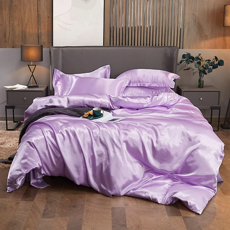 Home Luxury Solid Color Silk Bedding Set Kit Rayon Satin Duvet Cover Set Twin Queen King Size Bed Set 2pcs/3pcs/4pcs/5pcs
Home Luxury Solid Color Silk Bedding Set Kit Rayon Satin Duvet Cover Set Twin Queen King Size Bed Set 2pcs/3pcs/4pcs/5pcs