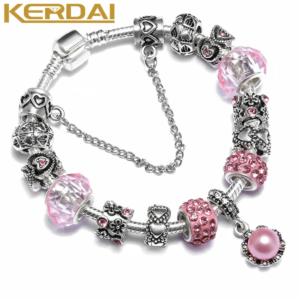 Vintage Antiqued Silver Color DIY Peach Pink Heart Shaped Round Beads Bracelets for Women Girls Jewelry
Vintage Antiqued Silver Color DIY Peach Pink Heart Shaped Round Beads Bracelets for Women Girls Jewelry
