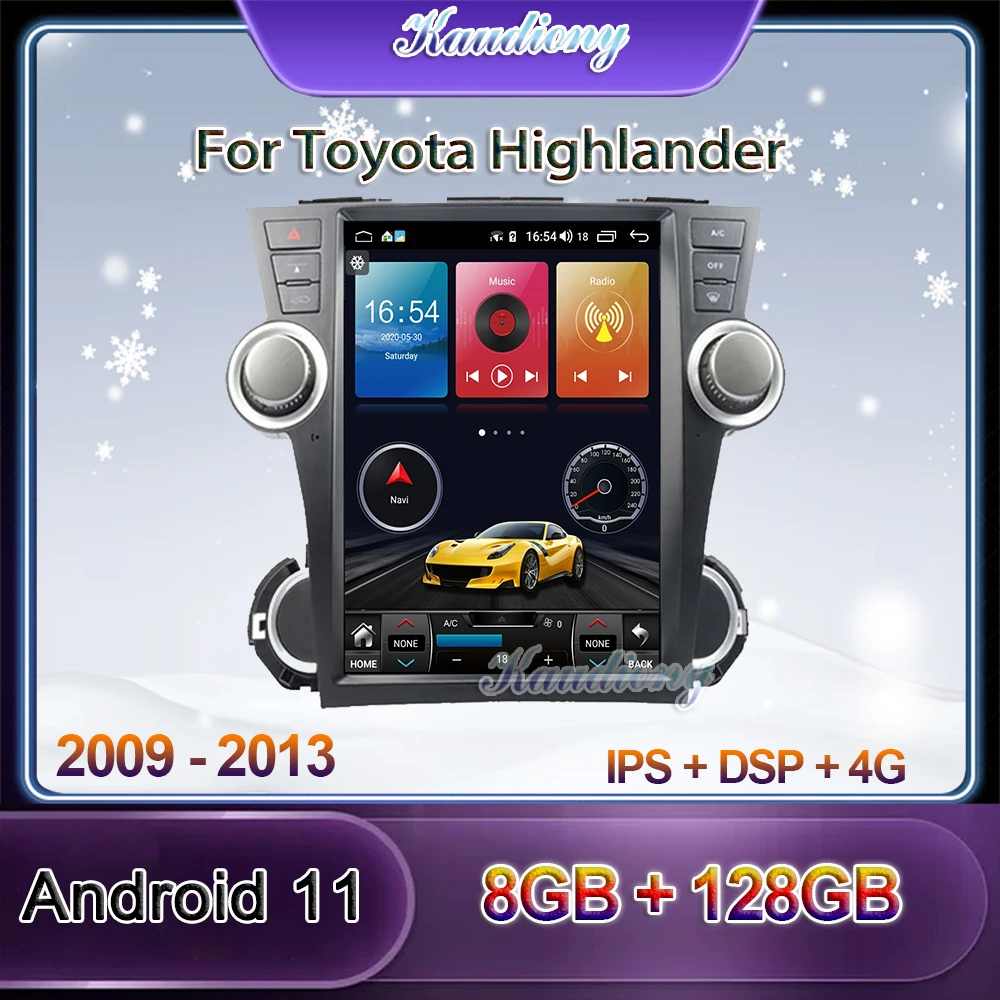 Автомобильный радиоприемник Kaudiony в стиле Tesla Android 11 для Toyota Highlander автомобильный DVD мультимедийный плеер Автомобильный GPS-навигатор 4G DSP 2009-2013
Автомобильный радиоприемник Kaudiony в стиле Tesla Android 11 для Toyota Highlander автомобильный DVD мультимедийный плеер Автомобильный GPS-навигатор 4G DSP 2009-2013
