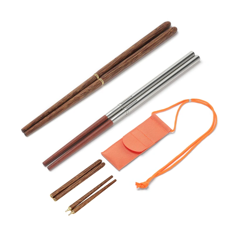 A450 outdoor Portable foldable split unpainted red sandalwood wenge wood chopsticks camping tableware stainless steel 304 EDC 
A450 outdoor Portable foldable split unpainted red sandalwood wenge wood chopsticks camping tableware stainless steel 304 EDC