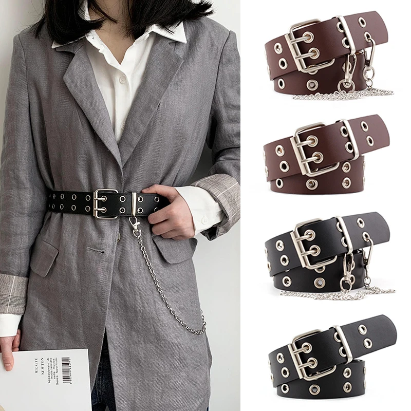 PU Leather Women Waist Belt Metal Pin Buckle Unisex Jeans Decorative Waistbands Retro Punk Chain Belts Casual Retro Waist Seal
PU Leather Women Waist Belt Metal Pin Buckle Unisex Jeans Decorative Waistbands Retro Punk Chain Belts Casual Retro Waist Seal