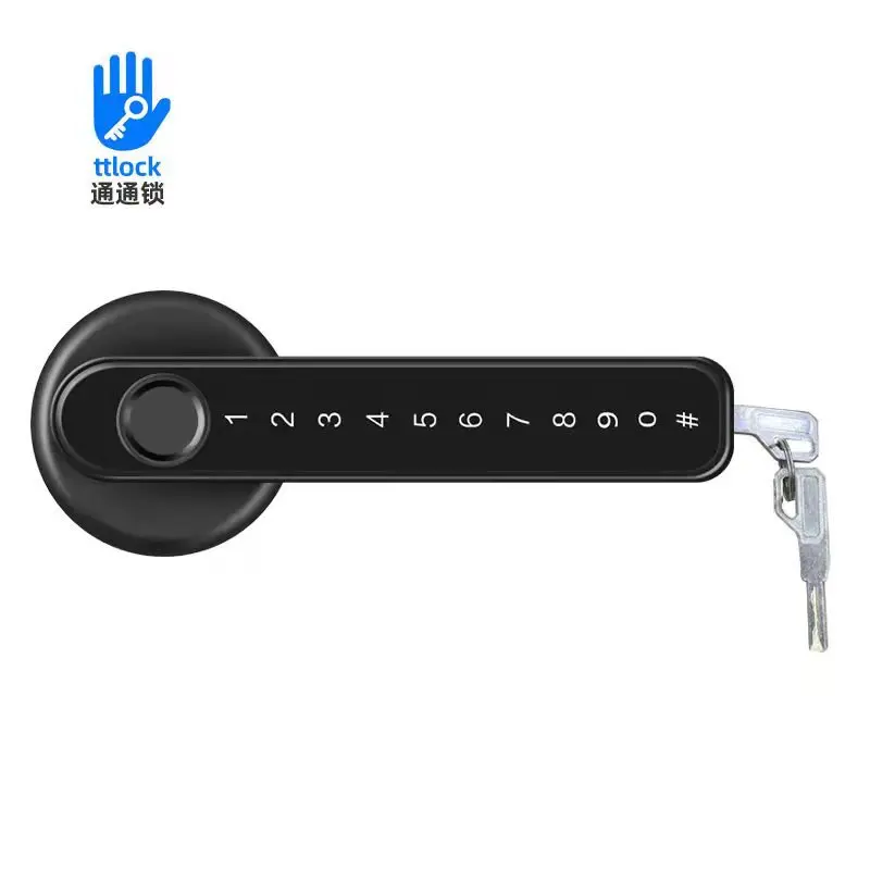 Fingerprint Ttlock Wooden Door Handle Lock Gateway Indoor Electronic Password Combination Intelligent Lock Security Protection
Fingerprint Ttlock Wooden Door Handle Lock Gateway Indoor Electronic Password Combination Intelligent Lock Security Protection