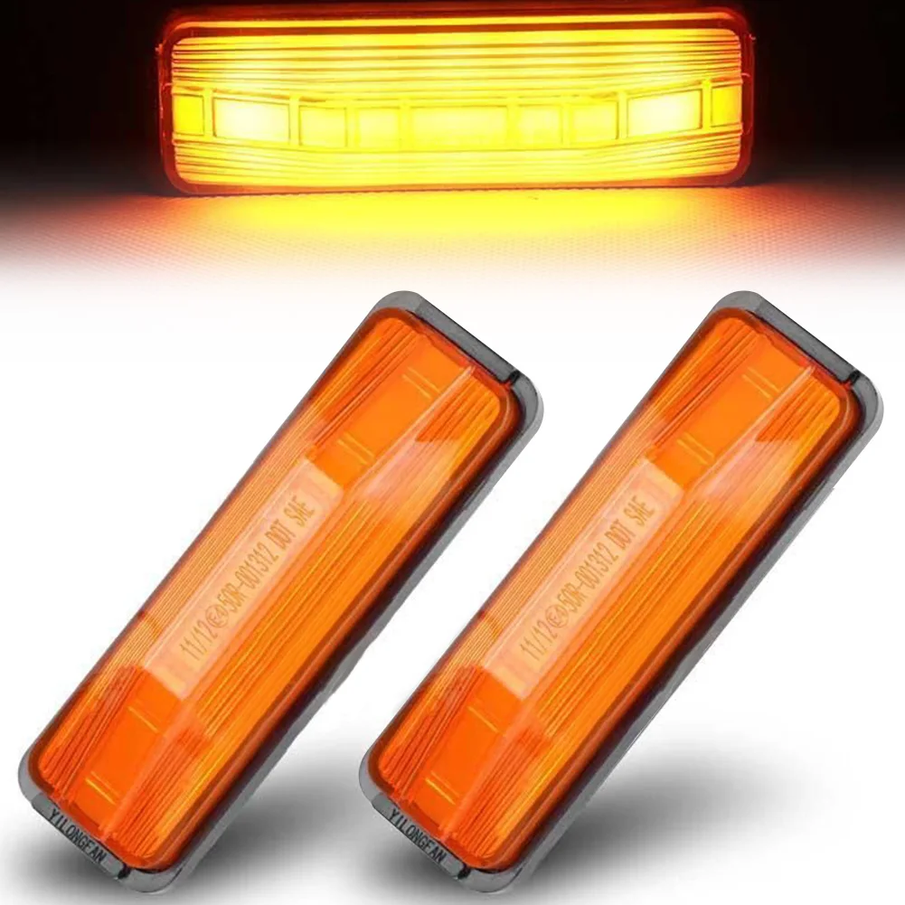 2pcs Amber Turn Signal 18 LED DRL Side Marker Light Lamp Truck Trailer Indicator Daytime Driving Light Car Accessories
2pcs Amber Turn Signal 18 LED DRL Side Marker Light Lamp Truck Trailer Indicator Daytime Driving Light Car Accessories