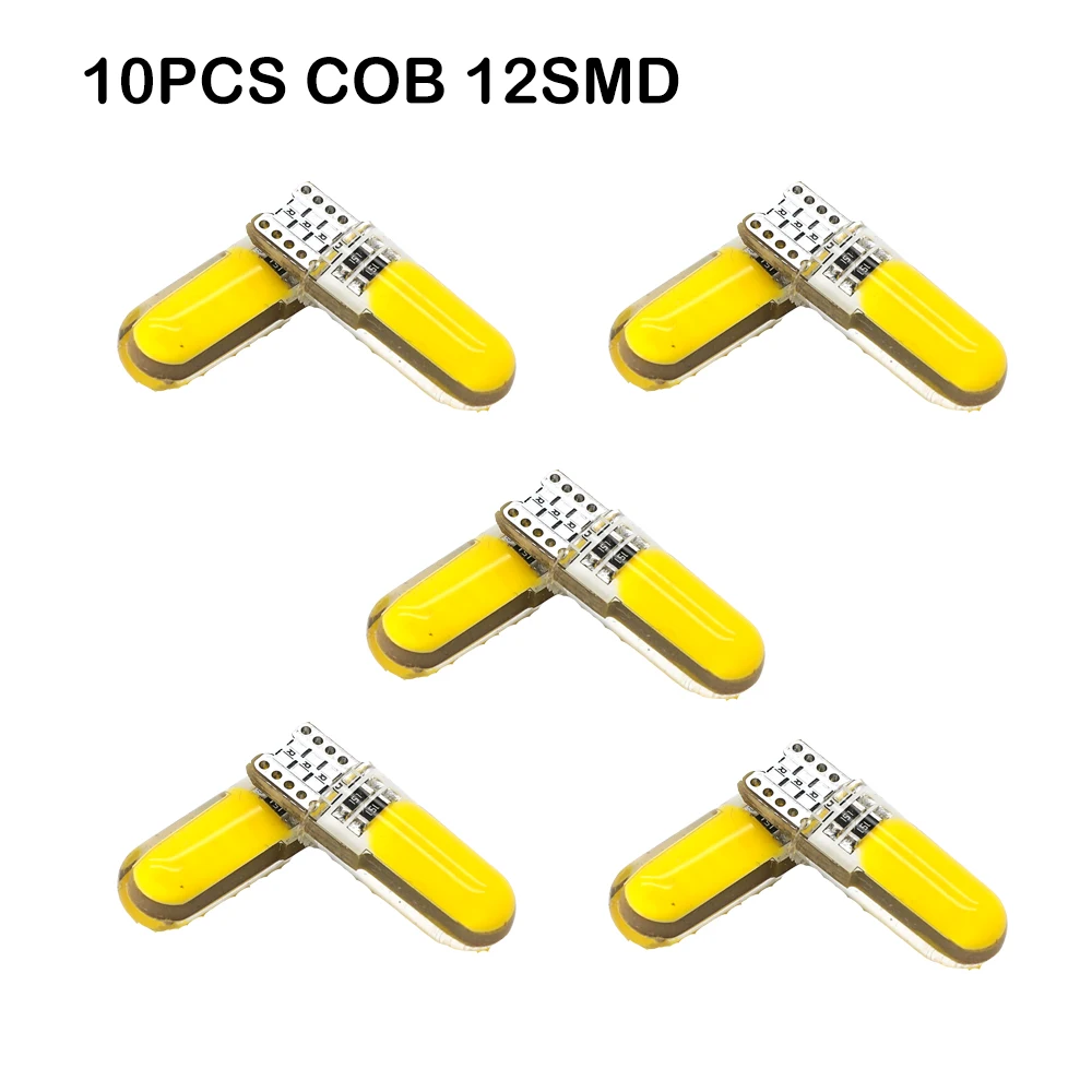 10PCS 12V T10 Cob 12Smd Led Auto Interior Bulb Canbus Error Free White 5730 Led Car Side Wedge Light Bulb License Lamp Fog Light
10PCS 12V T10 Cob 12Smd Led Auto Interior Bulb Canbus Error Free White 5730 Led Car Side Wedge Light Bulb License Lamp Fog Light