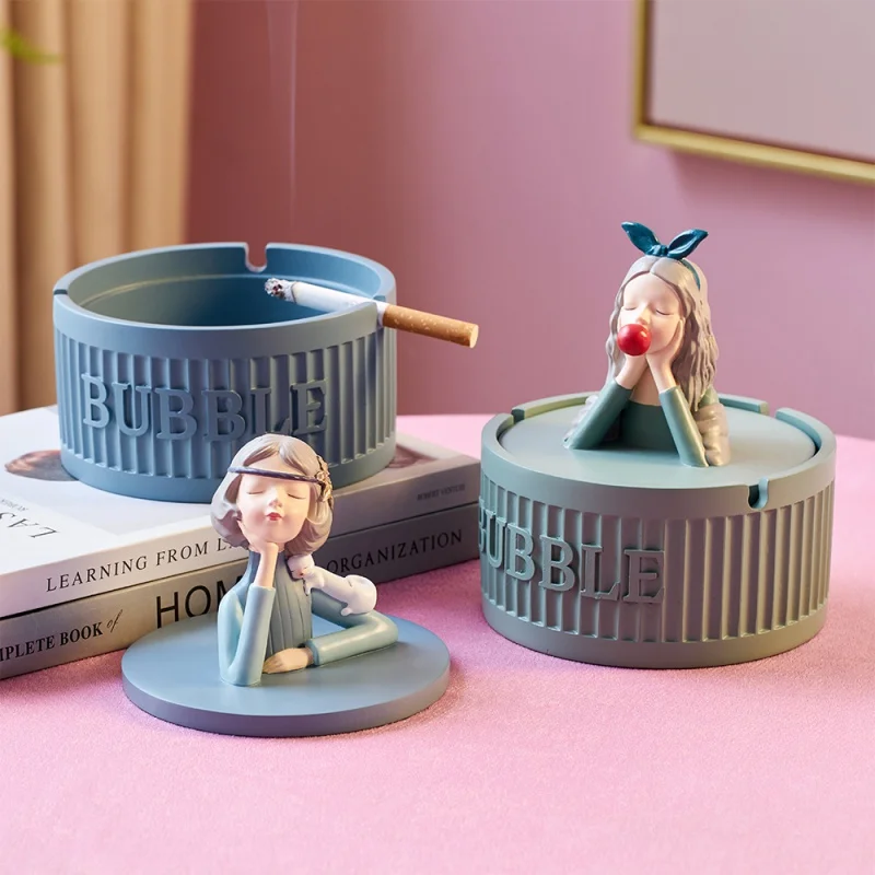 Resin Creative Ashtrays with Lid Cute Girl Weed Tray Smoking Appliance Accessories Home Desk Accessories Gift for Boyfriend 
Resin Creative Ashtrays with Lid Cute Girl Weed Tray Smoking Appliance Accessories Home Desk Accessories Gift for Boyfriend