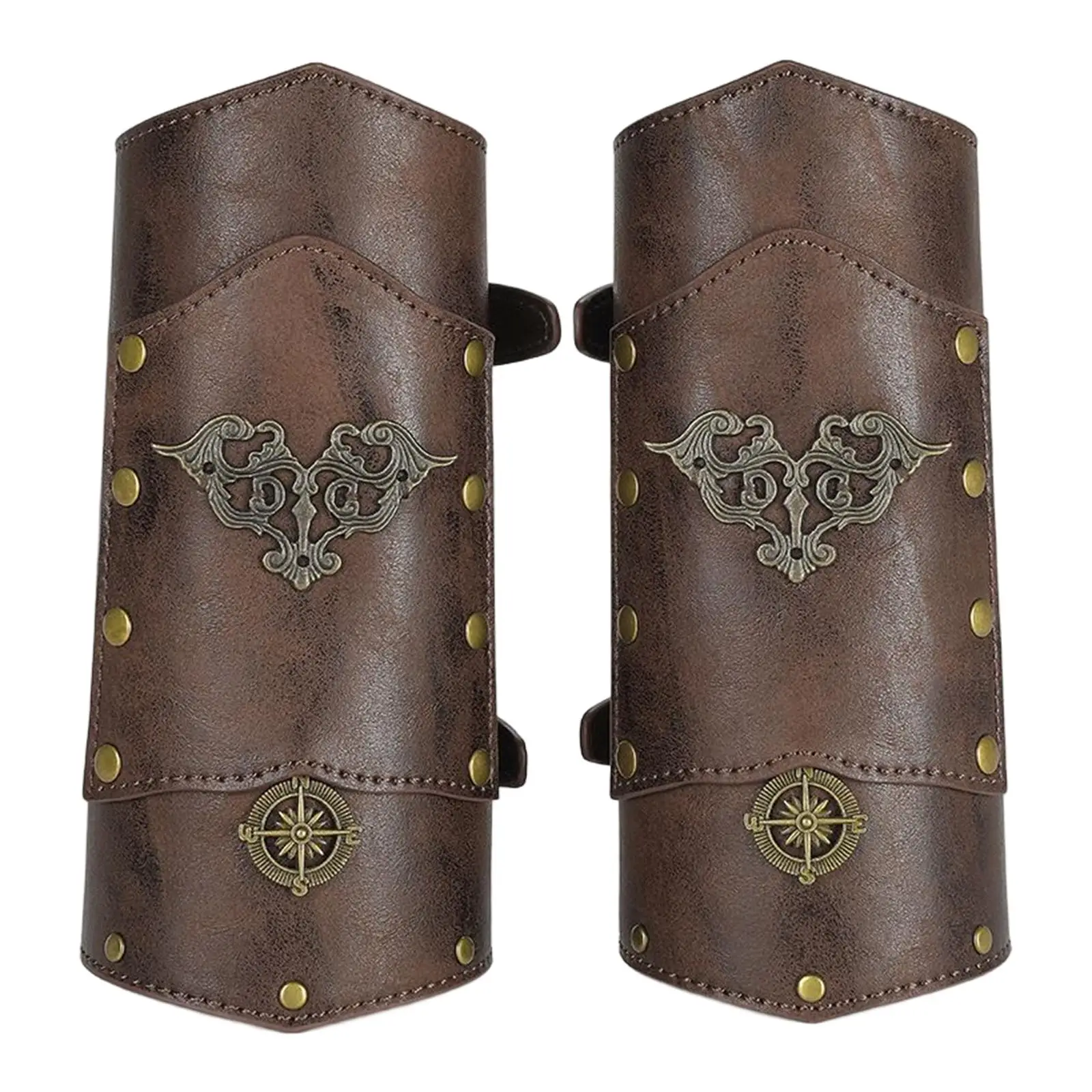 2Pcs Punk Arm Guards Wrist Band Adjustable Viking Wrist Guard for Viking Cosplay Halloween Stage Game Parties Everyday Wear
2Pcs Punk Arm Guards Wrist Band Adjustable Viking Wrist Guard for Viking Cosplay Halloween Stage Game Parties Everyday Wear
