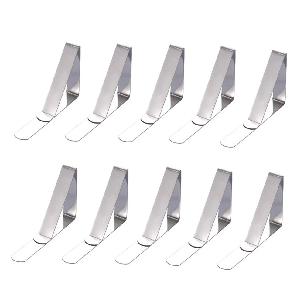 10PCS Triangle Tablecloth Clamps Stainless Steel Table Cloth Clips Holder For Party Wedding Table Cover Clamps Decorative
10PCS Triangle Tablecloth Clamps Stainless Steel Table Cloth Clips Holder For Party Wedding Table Cover Clamps Decorative
