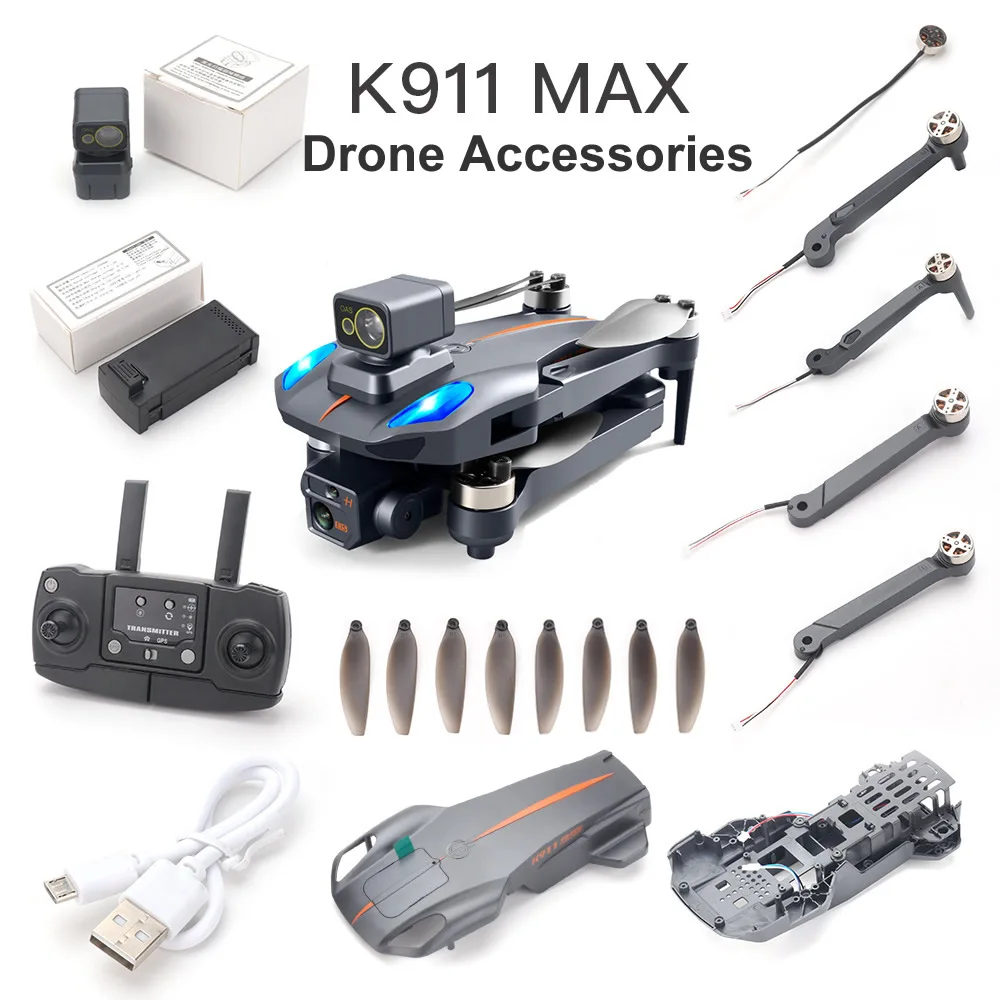 K911Max Drone Original Accessories K911 MAX Quadcopter Obstacle Avoider Battery Arm Propeller Brushless Motor Controller Charger
K911Max Drone Original Accessories K911 MAX Quadcopter Obstacle Avoider Battery Arm Propeller Brushless Motor Controller Charger