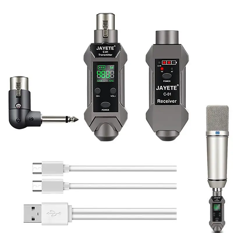 Wireless Mic System Condenser Microphone Dynamic Microphone Converter Wireless XLR Transmitter And Receiver For Dynamic
Wireless Mic System Condenser Microphone Dynamic Microphone Converter Wireless XLR Transmitter And Receiver For Dynamic