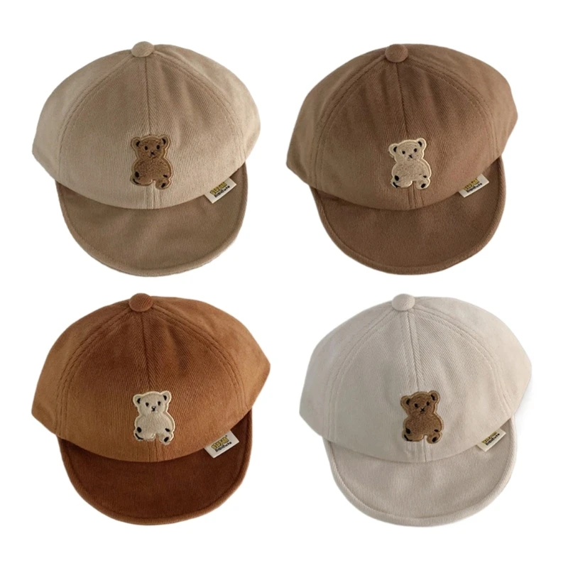 Toddlers Sun Hat Fashionable Baseball Bear Embroidery Bonnet Soft Short Brim Adjustable for Boys and Girls
Toddlers Sun Hat Fashionable Baseball Bear Embroidery Bonnet Soft Short Brim Adjustable for Boys and Girls