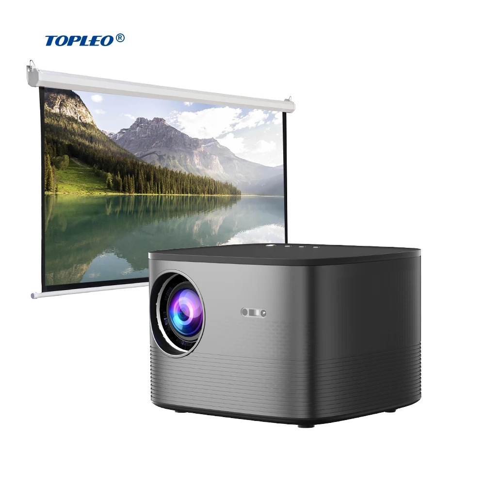 Topleo F18 LCD home smart android projector 350 ANSI screen best mini portable projector
Topleo F18 LCD home smart android projector 350 ANSI screen best mini portable projector