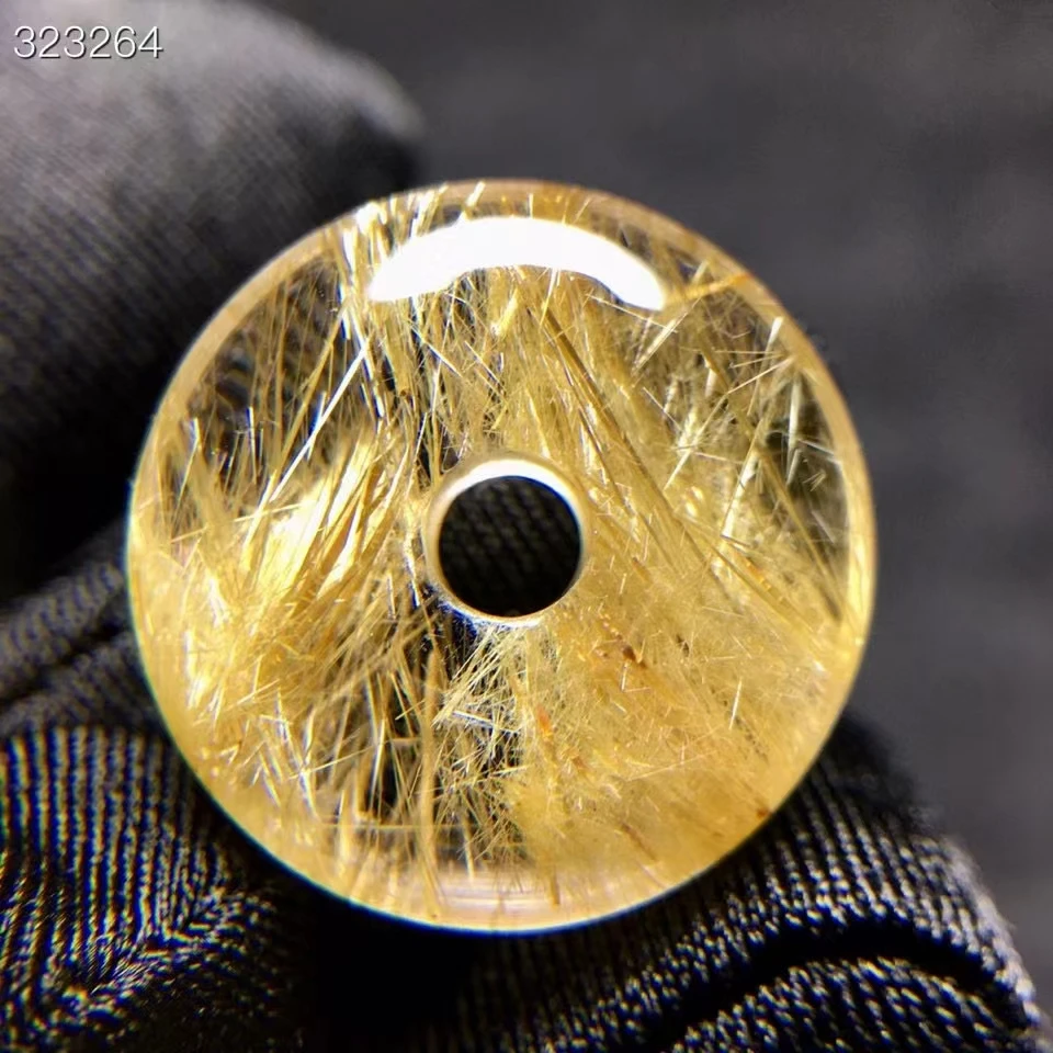 Natural Gold Rutilated Quartz Donut Pendant Necklace Jewelry 20*6.5mm Fashion Rutilated 18K Gold Women Men AAAAAAA
Natural Gold Rutilated Quartz Donut Pendant Necklace Jewelry 20*6.5mm Fashion Rutilated 18K Gold Women Men AAAAAAA