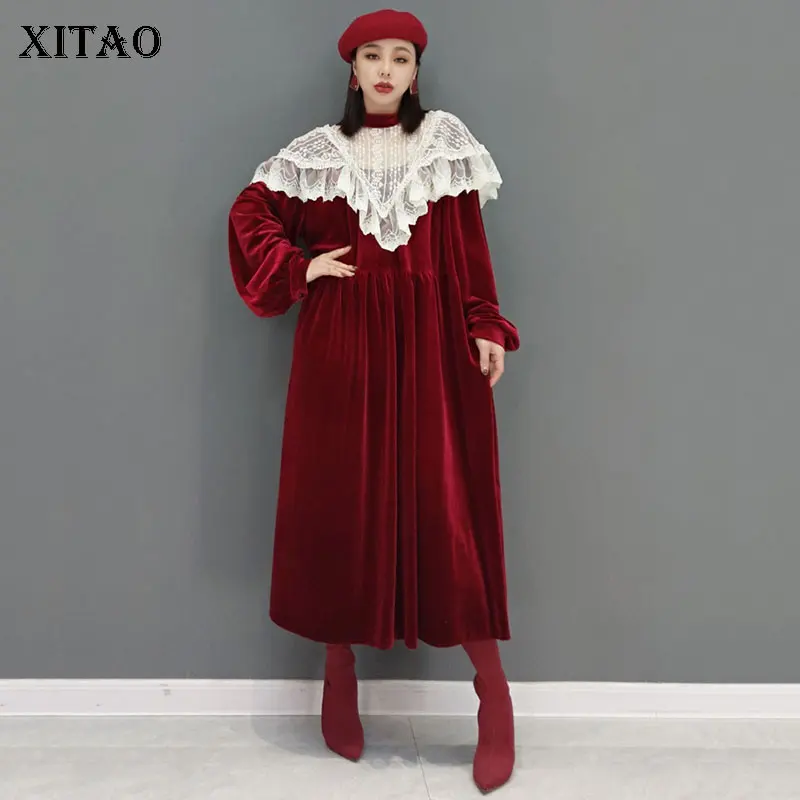 XITAO Плиссированное Платье, Сетчатое лоскутное платье, пуловер с длинными рукавами, маленькое, свежее, повседневное, стильное, однотонное, эл...
XITAO Плиссированное Платье, Сетчатое лоскутное платье, пуловер с длинными рукавами, маленькое, свежее, повседневное, стильное, однотонное, эл...