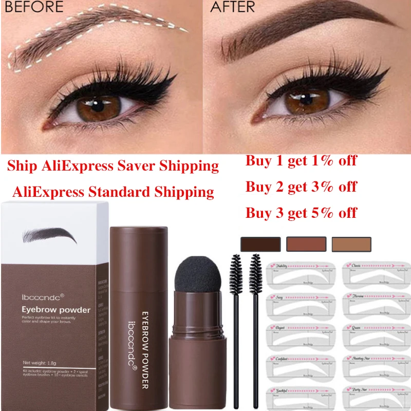 Ibcccndc Eyebrow Stamp Shaping Waterproof Brow Powder Makeup Kit Natrual Eye Eyebrow Stick Hair Line Contour Dark Brown Lasting
Ibcccndc Eyebrow Stamp Shaping Waterproof Brow Powder Makeup Kit Natrual Eye Eyebrow Stick Hair Line Contour Dark Brown Lasting