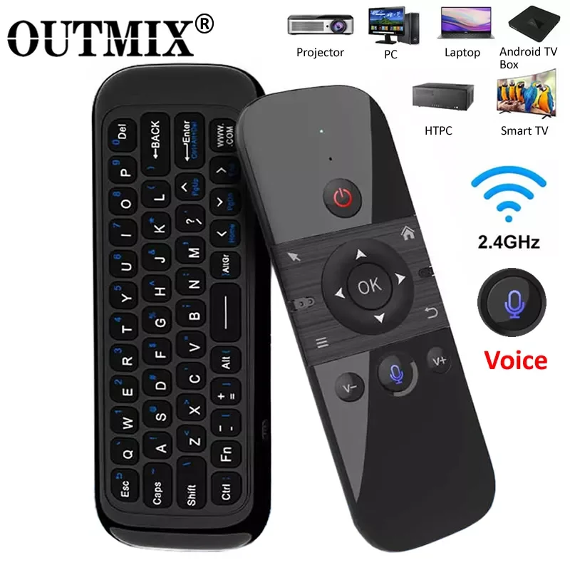 Original W1 PRO Fly Air Mouse Wireless Keyboard Mouse 2.4G Rechargeble Mini Remote Control for Laptop Smart Android TV Box PC
Original W1 PRO Fly Air Mouse Wireless Keyboard Mouse 2.4G Rechargeble Mini Remote Control for Laptop Smart Android TV Box PC