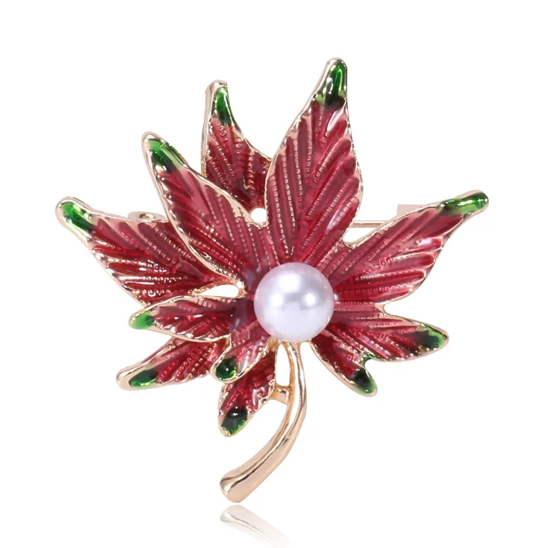 3 Colors Enamel Maple Leaf Brooches Pearl Classic Plants Weddings Office Brooch Pins Women Unisex Jewelry Accessories
3 Colors Enamel Maple Leaf Brooches Pearl Classic Plants Weddings Office Brooch Pins Women Unisex Jewelry Accessories