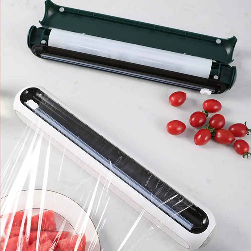 Practical Cling Film Cutter Food Grade Cling Film Divider Multi-size Compatible Non-slip Cling Wrap Dispenser Storage
Practical Cling Film Cutter Food Grade Cling Film Divider Multi-size Compatible Non-slip Cling Wrap Dispenser Storage