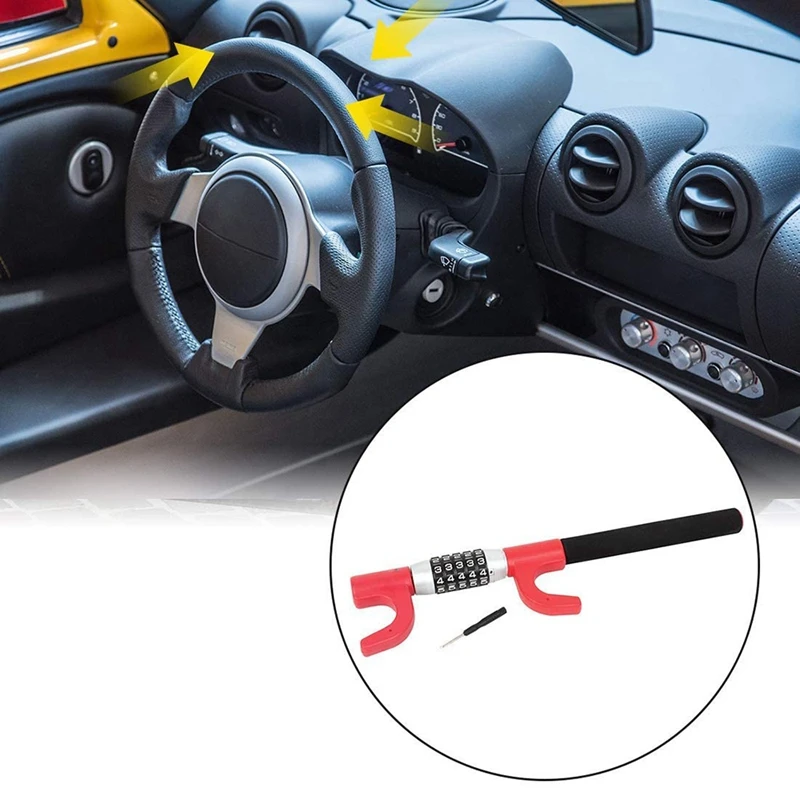 Car Steering Wheel Anti-Theft Lock Universal Keyless Steering Wheel Lock Combination Lock for All Vehicles Truck SUV
Car Steering Wheel Anti-Theft Lock Universal Keyless Steering Wheel Lock Combination Lock for All Vehicles Truck SUV
