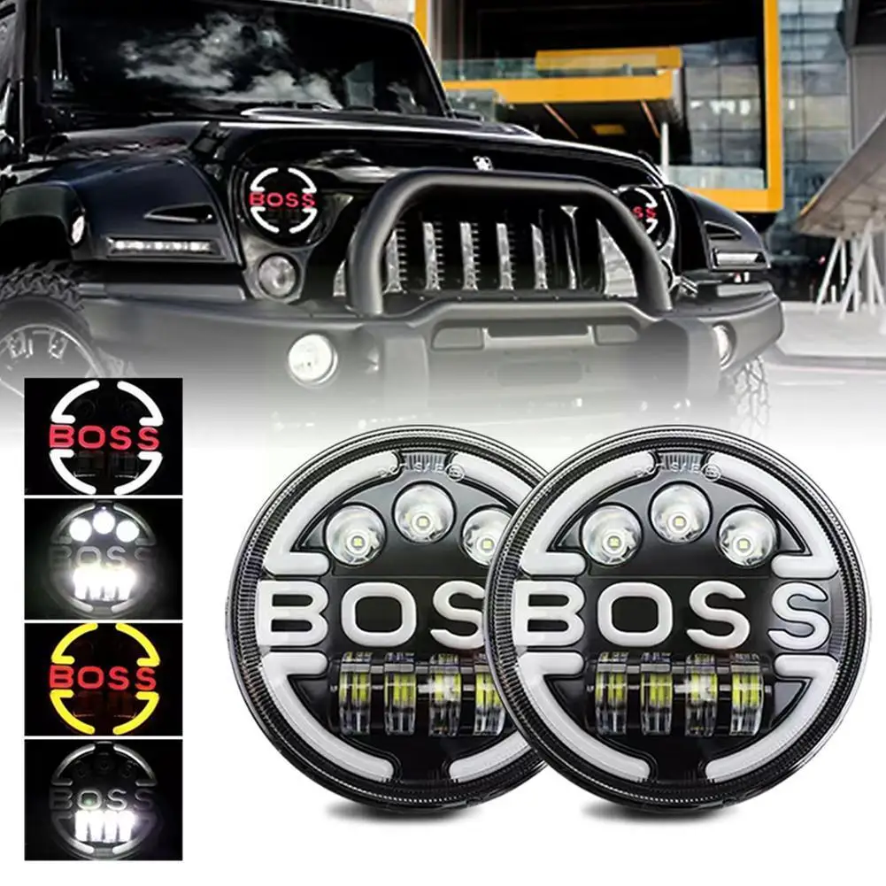 7 Inch Led Headlights 60w High Low Beam Led H4 Angel Turn Signa Suitable For Led Headlights E2l4
7 Inch Led Headlights 60w High Low Beam Led H4 Angel Turn Signa Suitable For Led Headlights E2l4