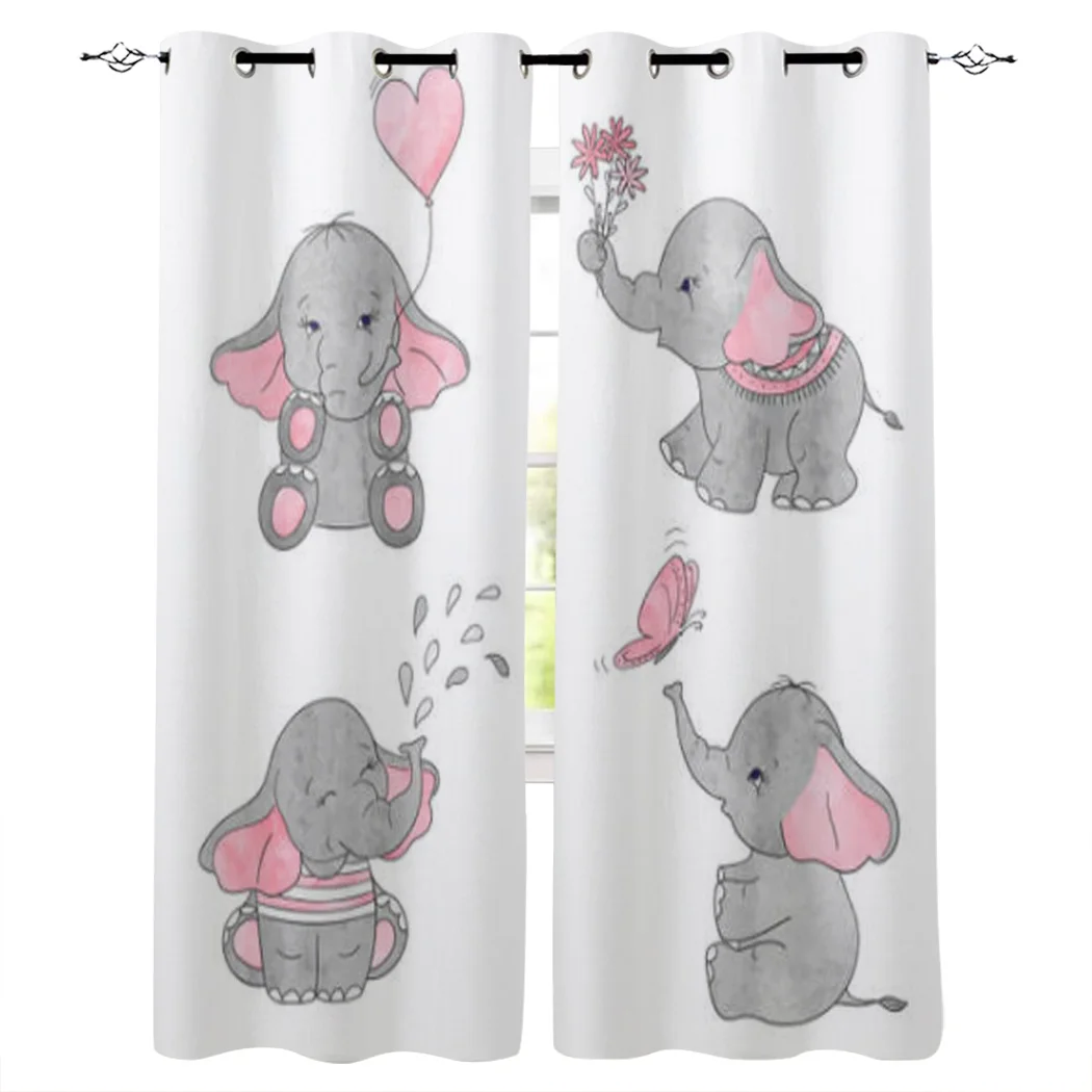 Elephant Pink Gray Cute Curtains For Living Room Bedroom Elegant Curtains For Kitchen The Room Window Treatments Drapes
Elephant Pink Gray Cute Curtains For Living Room Bedroom Elegant Curtains For Kitchen The Room Window Treatments Drapes