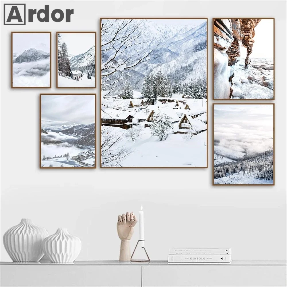Nordic Snow Mountain Pine Tree Wall Art Poster Natural Scenery Art Print House Canvas Painting Modern Pictures Living Room Decor
Nordic Snow Mountain Pine Tree Wall Art Poster Natural Scenery Art Print House Canvas Painting Modern Pictures Living Room Decor