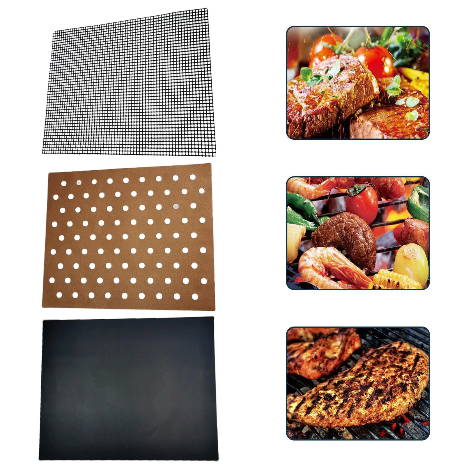 3pcs BBQ Mats For Grilling Baking Mats Non-stick Grill Cooking Mat Grill And Baking Pads Grilling Accessories For Electric Gases
3pcs BBQ Mats For Grilling Baking Mats Non-stick Grill Cooking Mat Grill And Baking Pads Grilling Accessories For Electric Gases