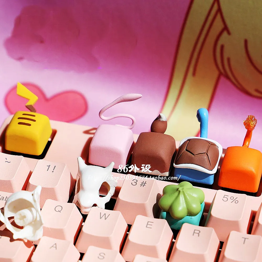 Pokemon Anime Gaming Mechanical Keycap Pikachu Bulbasaur Charmander Eevee PVC Cartoon Personality Tail Figures Toys Model Kawaii
Pokemon Anime Gaming Mechanical Keycap Pikachu Bulbasaur Charmander Eevee PVC Cartoon Personality Tail Figures Toys Model Kawaii