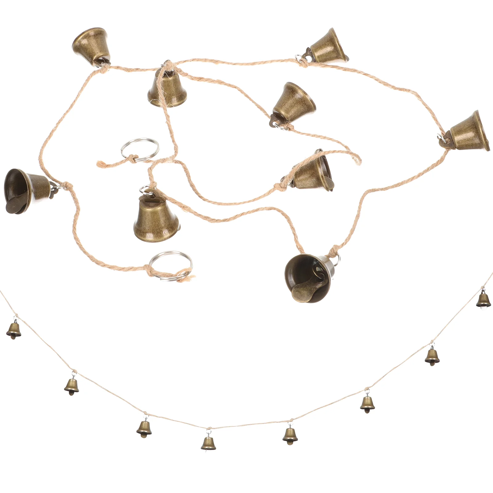 Christmas Metal Bells Hanging Ornament Vintage Bell Sting Bell Pendant Decoration Handicrafts Tiny Decorative Bells String
Christmas Metal Bells Hanging Ornament Vintage Bell Sting Bell Pendant Decoration Handicrafts Tiny Decorative Bells String