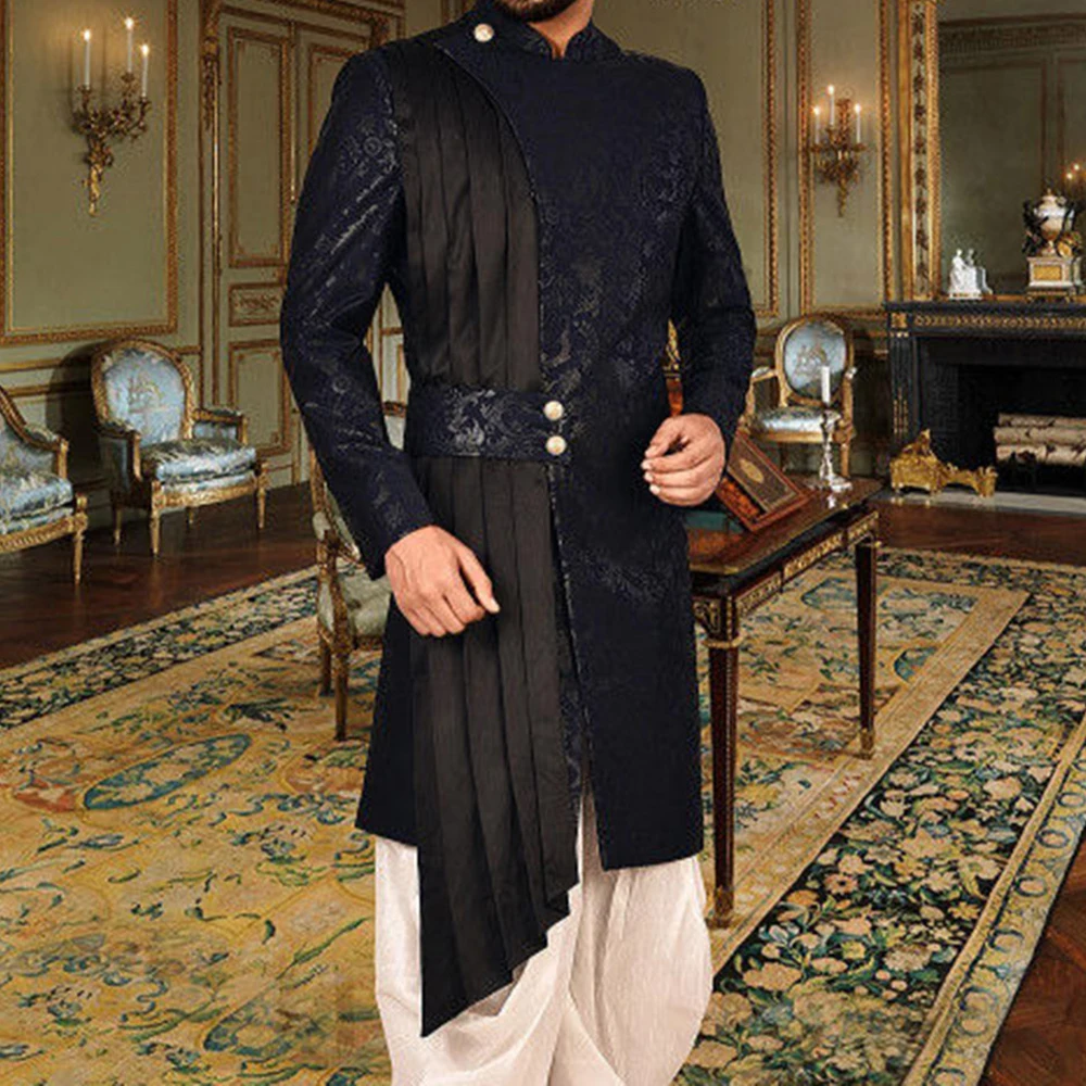 Medieval Retro Elegant Casual Business Formal Indian Style Ethnic Solid Color Slim Mid Length Blazer Men's Clothing
Medieval Retro Elegant Casual Business Formal Indian Style Ethnic Solid Color Slim Mid Length Blazer Men's Clothing