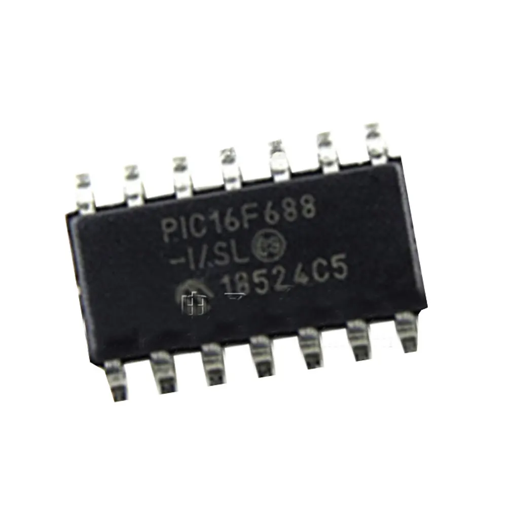 2 шт./партия PIC16F688-I/SL PIC16F688 SOP-14 в наличии 
2 шт./партия PIC16F688-I/SL PIC16F688 SOP-14 в наличии