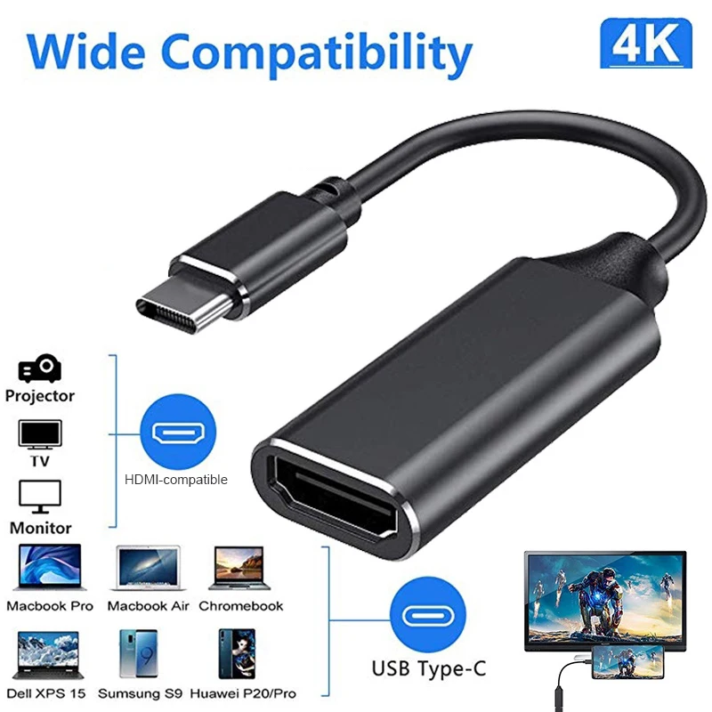 Адаптер USB Type C USB 3,1 (телефон)-совместимый с HDMI адаптер штекер-гнездо 4K конвертер для ПК компьютера ТВ дисплея телефона
Адаптер USB Type C USB 3,1 (телефон)-совместимый с HDMI адаптер штекер-гнездо 4K конвертер для ПК компьютера ТВ дисплея телефона