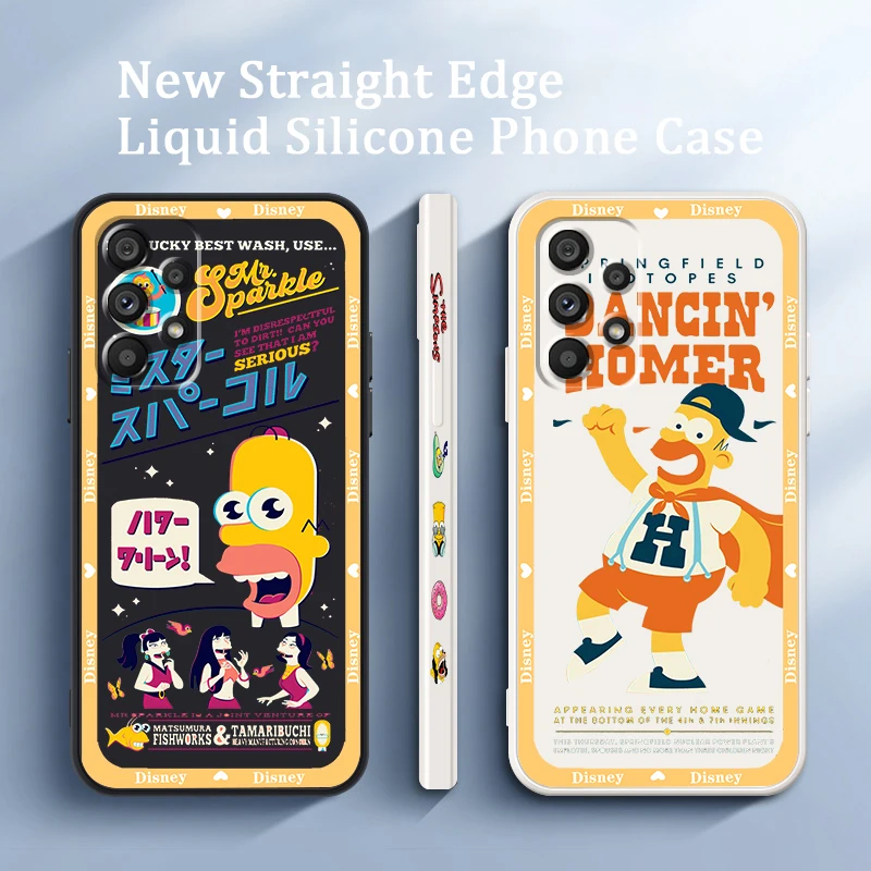 Luxury Simpsons Homer Disney Phone Case For Samsung A73 A53 A54 A34 A14 A13 A03 A03S A72 A52 A32 5G Liquid Left Rope TPU Cover
Luxury Simpsons Homer Disney Phone Case For Samsung A73 A53 A54 A34 A14 A13 A03 A03S A72 A52 A32 5G Liquid Left Rope TPU Cover