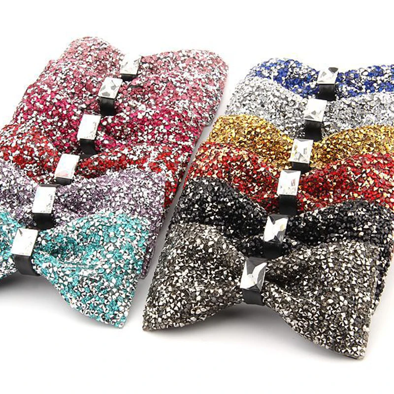 Shining Bow Ties For Men Luxury Diamond Bowtie Rhinestone Butterfly Banquet Wedding Party Bowknot Necktie Gift Suit Accessories
Shining Bow Ties For Men Luxury Diamond Bowtie Rhinestone Butterfly Banquet Wedding Party Bowknot Necktie Gift Suit Accessories