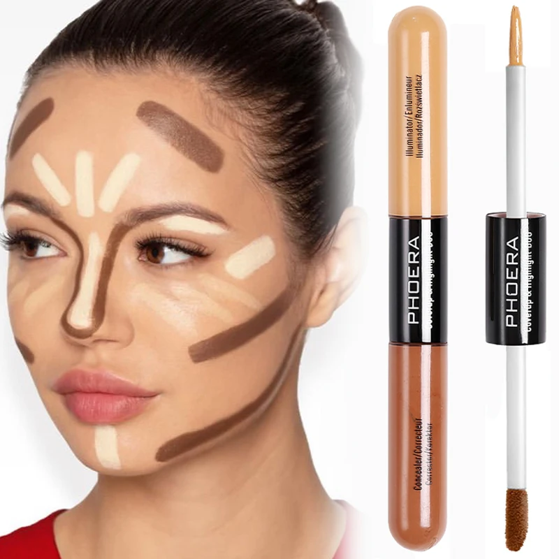 Double-headed Contour Liquid Concealer Makeup Waterproof Cover Acne Dark Circle Contouring Correct Skin Tone Concealer Cosmetic
Double-headed Contour Liquid Concealer Makeup Waterproof Cover Acne Dark Circle Contouring Correct Skin Tone Concealer Cosmetic