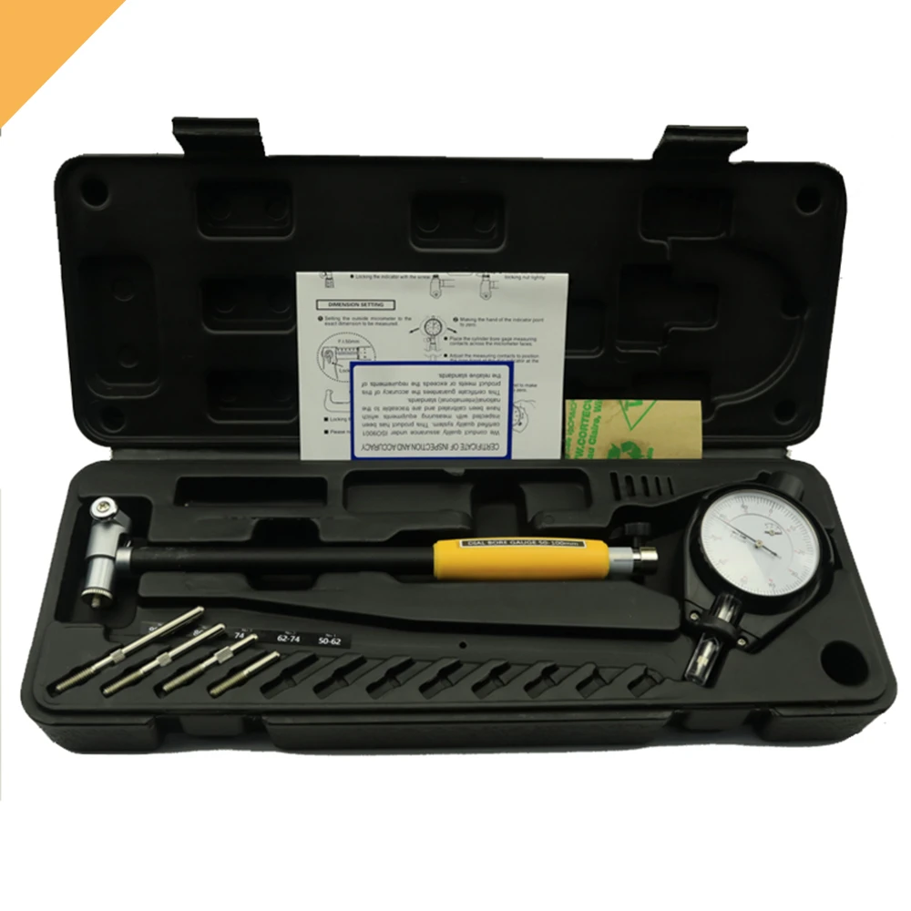 18-50mm Dial Bore Gauge Indicator Diameter Indicators 50-100mm Precision Engine Cylinder Measuring Test Kit Tool Meter
18-50mm Dial Bore Gauge Indicator Diameter Indicators 50-100mm Precision Engine Cylinder Measuring Test Kit Tool Meter