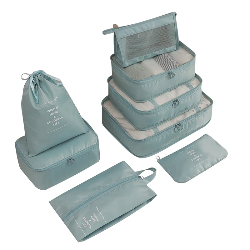 8PCS Set Travel Organizer Bags Waterproof Wash Bag Clothes Storage Bags Organizer Accessories
8PCS Set Travel Organizer Bags Waterproof Wash Bag Clothes Storage Bags Organizer Accessories