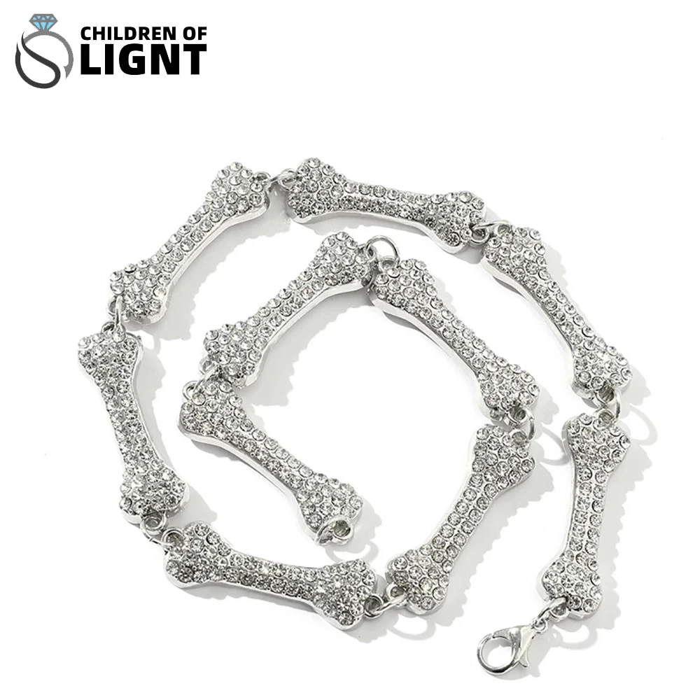 Y2K Skull Dog Bone Pendant Rhinestone Necklace Clavicle Short Chain Women Accessories Gothic Harajuku Chain Link Choker Jewelry
Y2K Skull Dog Bone Pendant Rhinestone Necklace Clavicle Short Chain Women Accessories Gothic Harajuku Chain Link Choker Jewelry